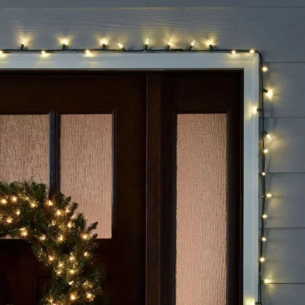 GE StayBright 300-Count 74.5-ft Warm White LED Miniature Christmas String Lights